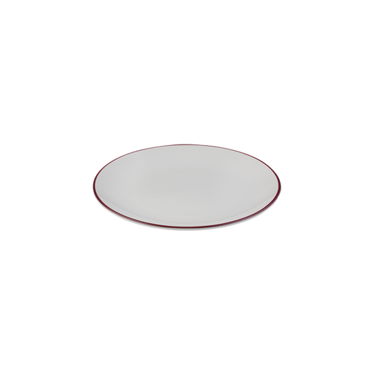 ID Fine Modest Maroon Lona Flat Plate 27 cm