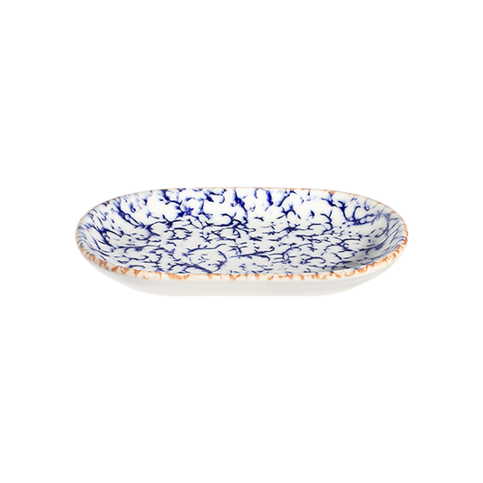 ID Fine Venecia Navy Magnus Oval Platter 37 cm