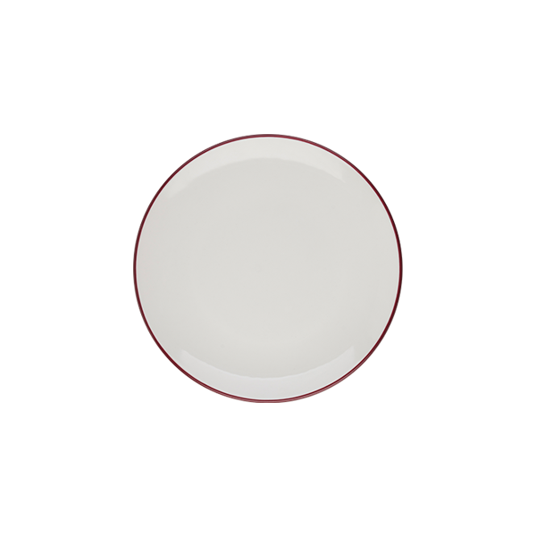 ID Fine Modest Maroon Lona Flat Plate 27 cm