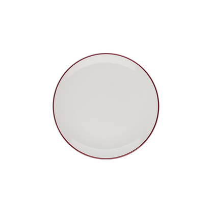 ID Fine Modest Maroon Lona Flat Plate 27 cm