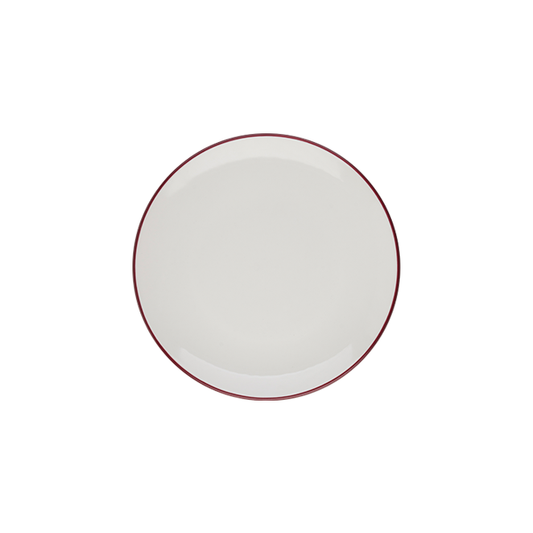 ID Fine Modest Maroon Lona Flat Plate 27 cm