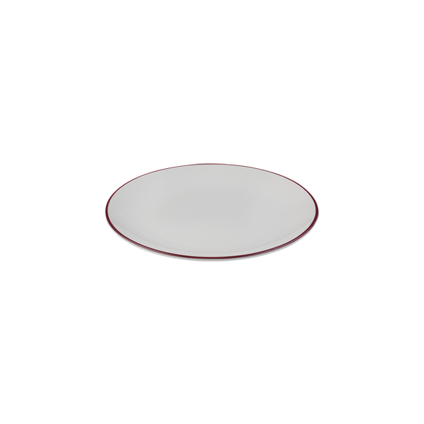 ID Fine Modest Maroon Lona Flat Plate 27 cm