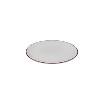 ID Fine Modest Maroon Lona Flat Plate 27 cm