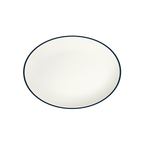 ID Fine Modest Navy Lona Oval Plate 36 cm