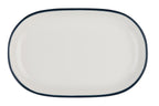 ID Fine Modest Navy Magnus Oval Platter 37 cm