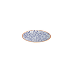 ID Fine Venecia Navy Lona Flat Plate 21 cm