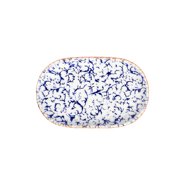 ID Fine Venecia Navy Magnus Oval Platter 33 cm