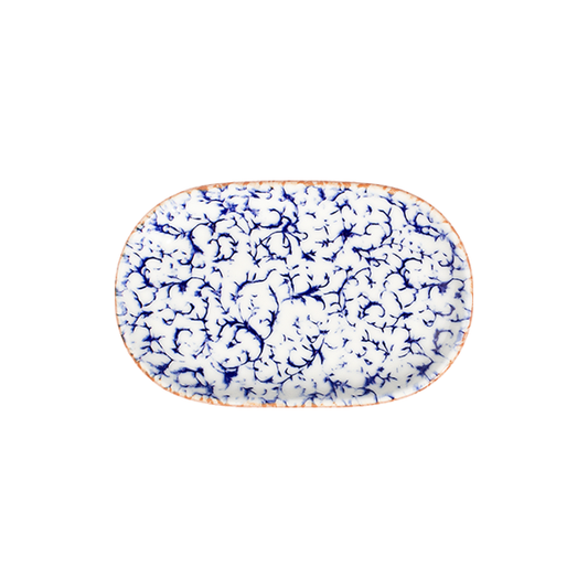 ID Fine Venecia Navy Magnus Oval Platter 33 cm