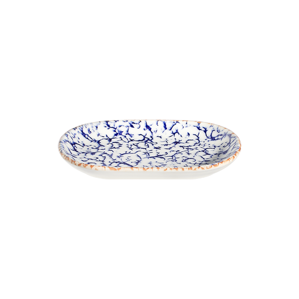 ID Fine Venecia Navy Magnus Oval Platter 33 cm