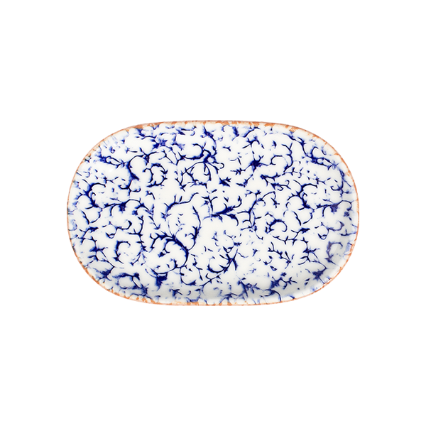ID Fine Venecia Navy Magnus Oval Platter 37 cm
