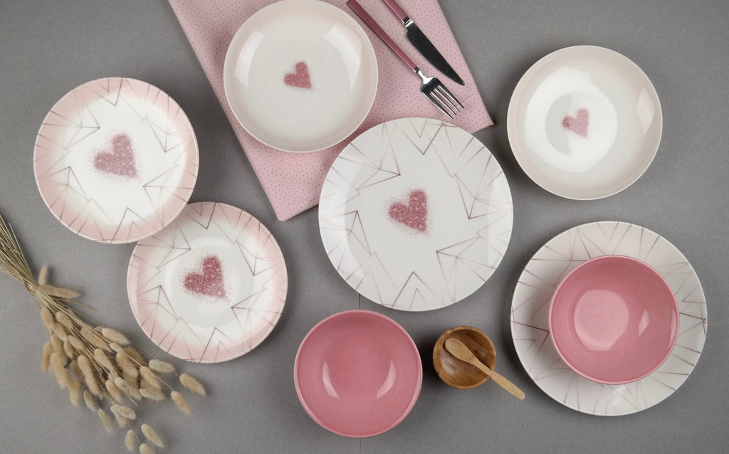 Chic Rosy Heart - 31112 - 24 pieces