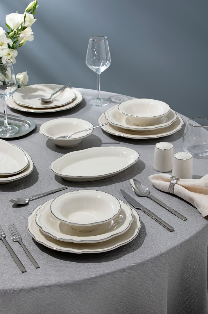 Porser Fulya Dinner Set 53 Pieces – Gold File
