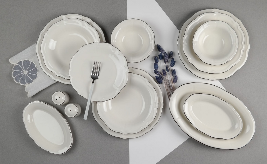 Porser Fulya Dinner Set 53 Pieces – Gold File
