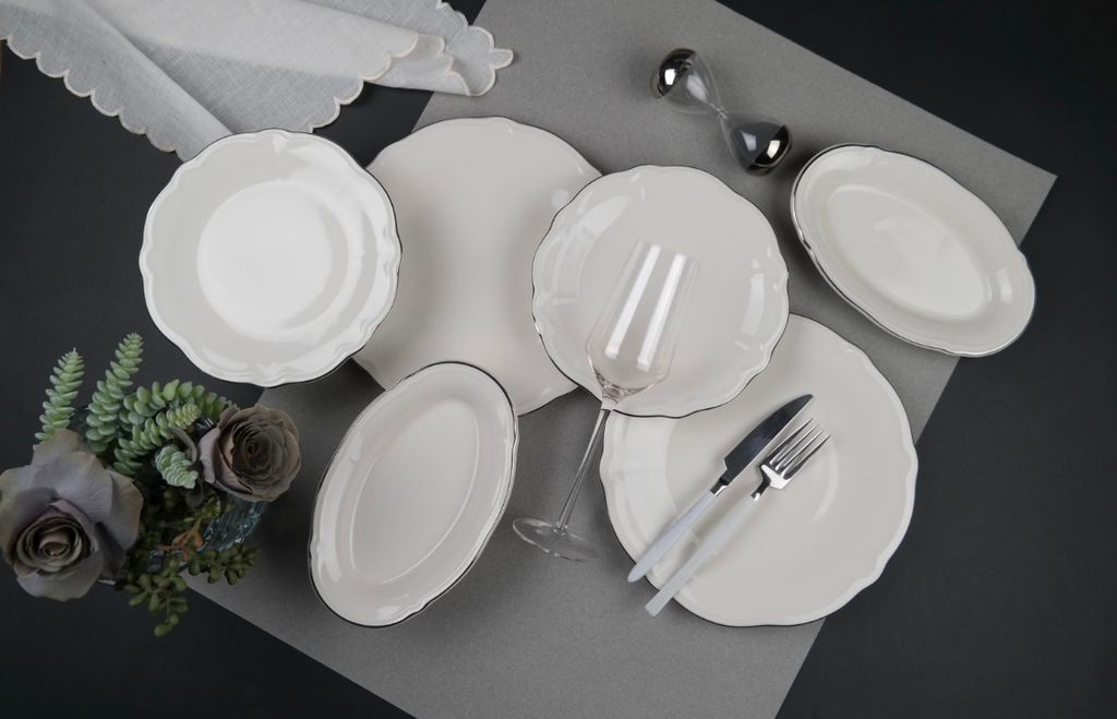 Porser Fulya Dinner Set 53 Pieces – Gold File