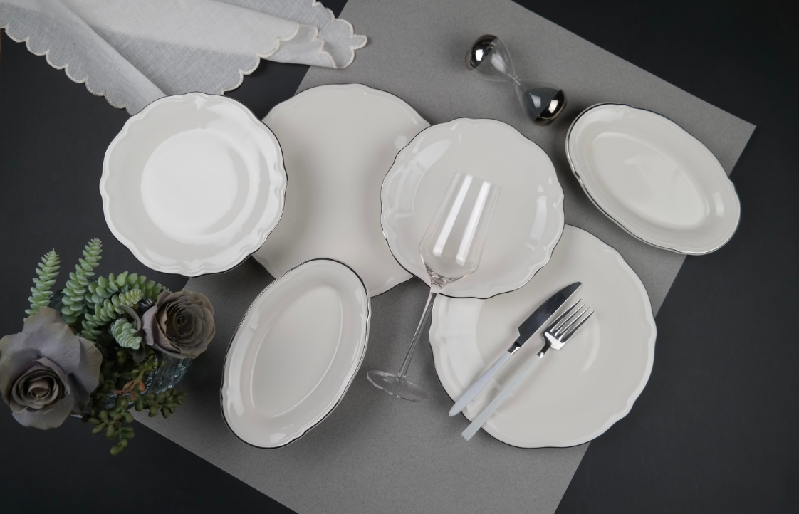Porser Fulya Dinner Set 53 Pieces – Gold File