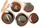 Reactive Glaze Brown Dinner - R40 - 18 pieces