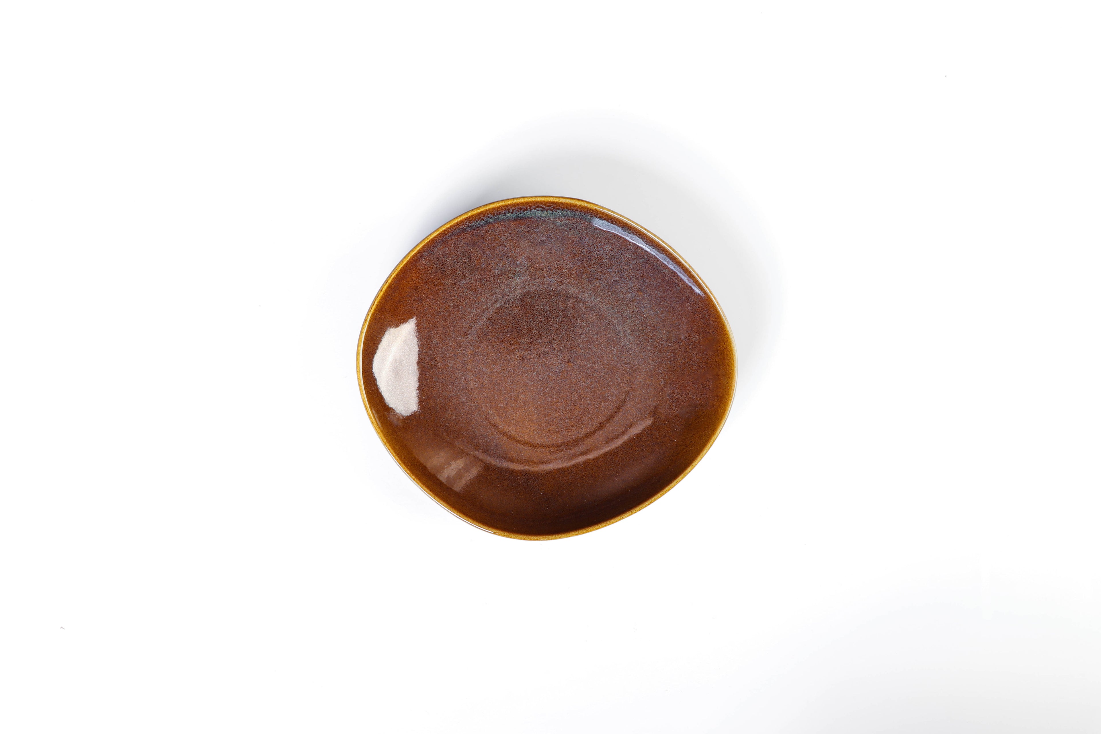 Reactive Glaze Brown Dinner - R40 - 18 pieces