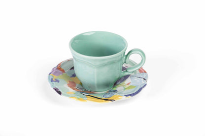 Fulya with Turquoise Design Dinner Set (53 pieces)