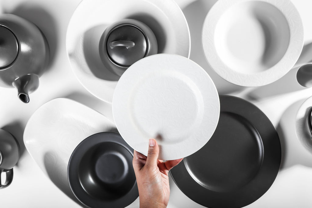 Bonsai White And Black Color Design - PRS794 - 45 pieces