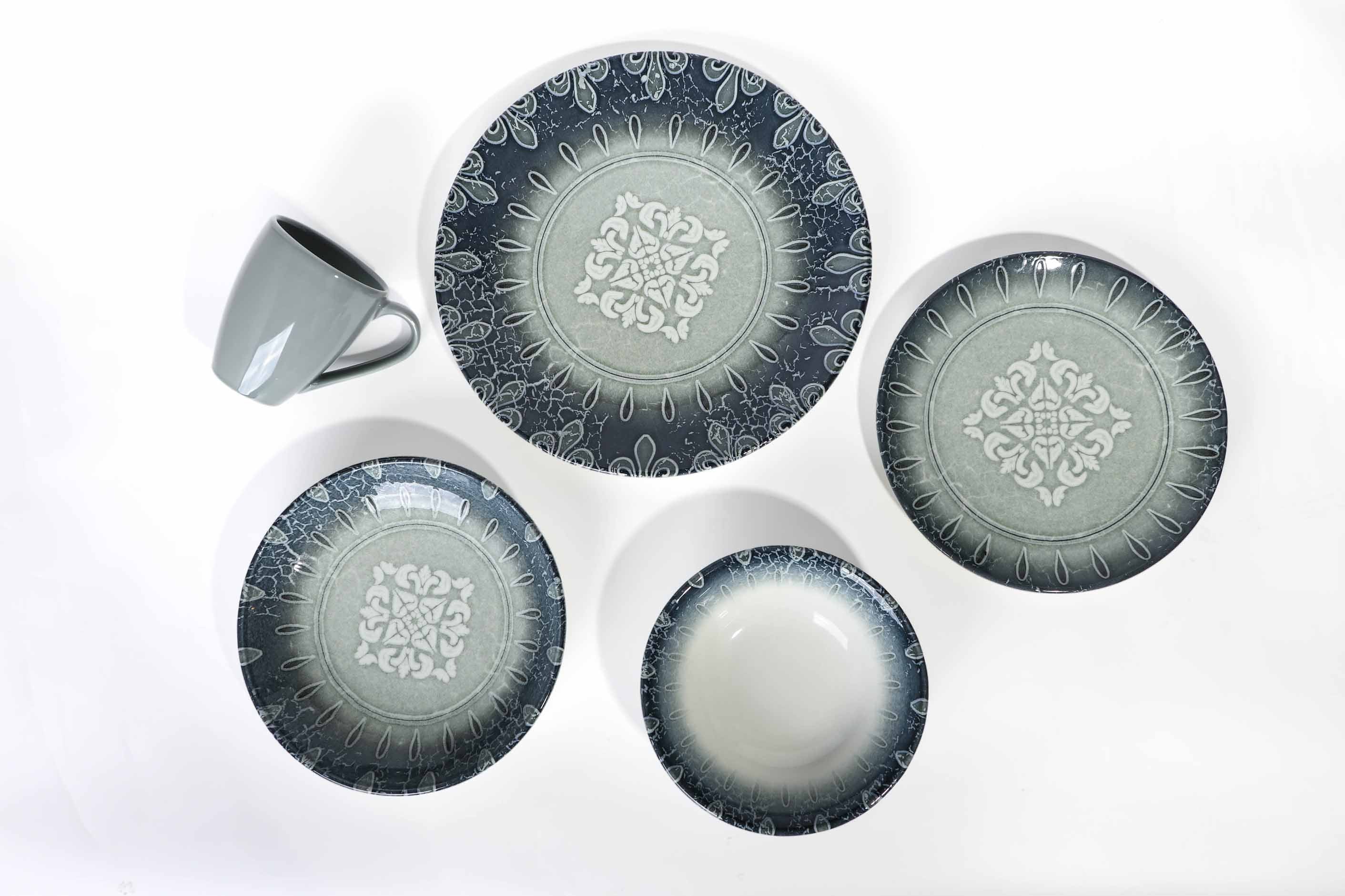 Lona Green Dinner Set - 31040 - 30 pieces