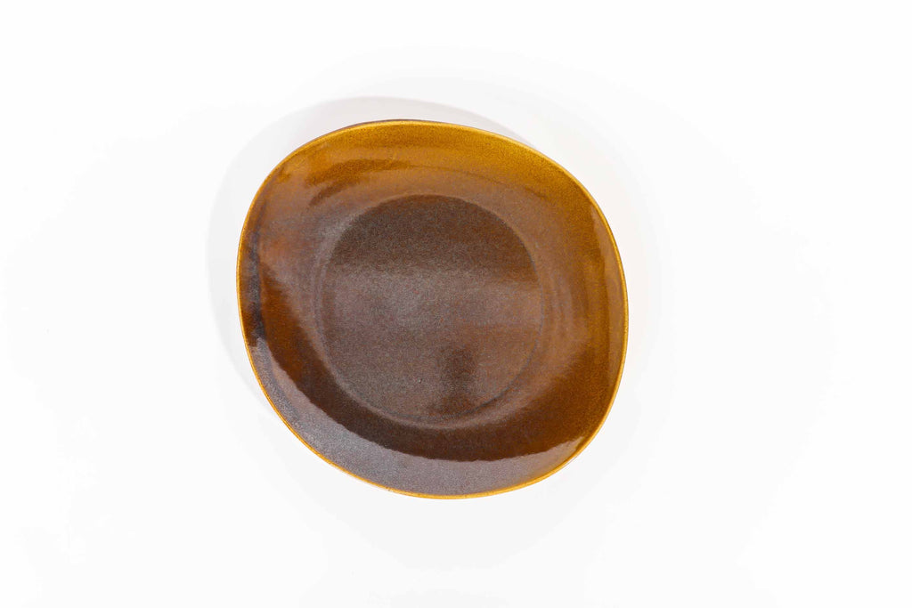 Reactive Glaze Brown Dinner - R40 - 18 pieces