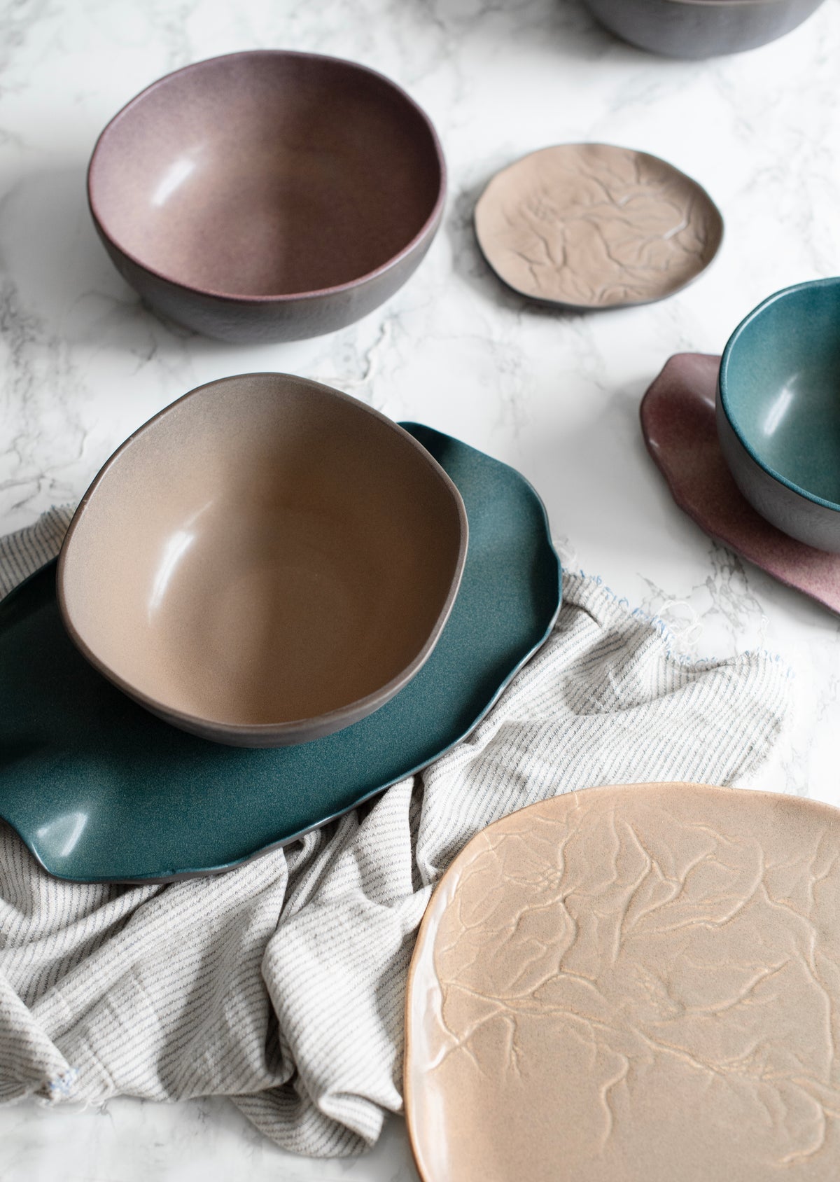 Teal Sonnet Platter 30 cm