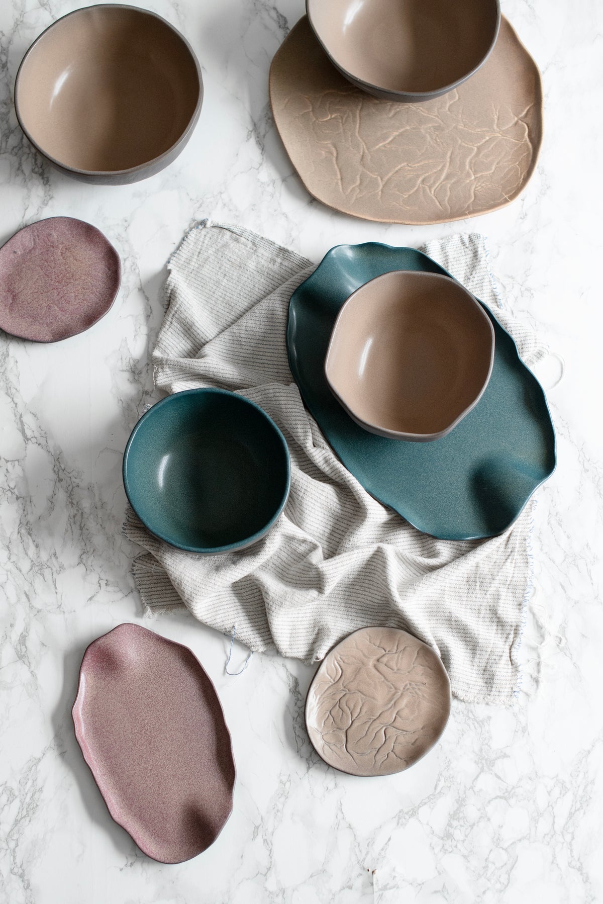 Teal Sonnet Platter 30 cm