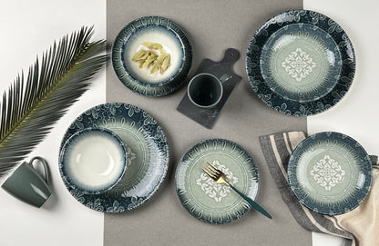 Lona Green Dinner Set (30 Pieces)